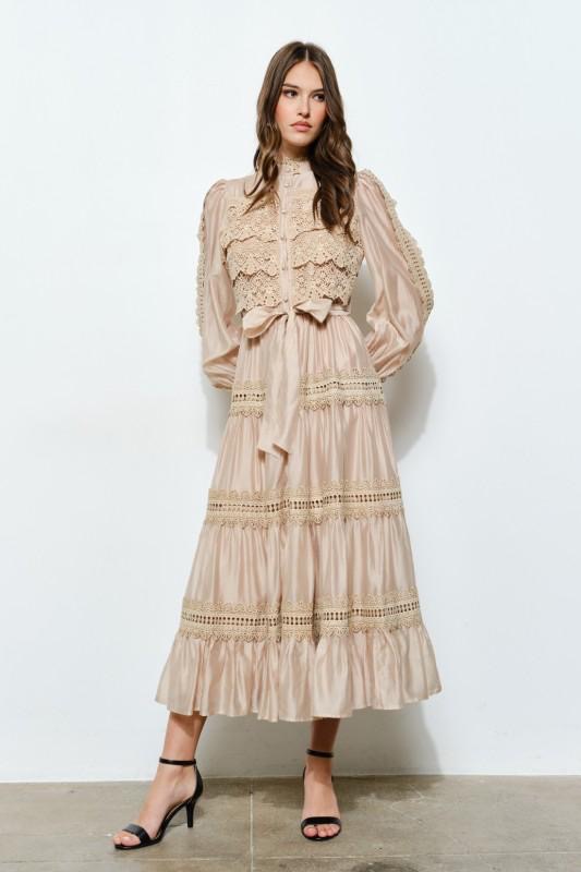 Vestido Midi Maxi Cafe