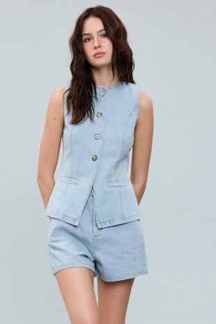 Set Chaleco y Pantalon Denim