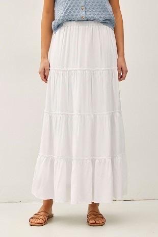 Falda, Maxi, Blanca
