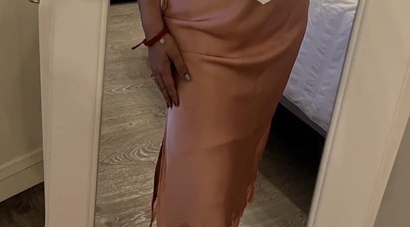 Falda, Satín, BabyRosa