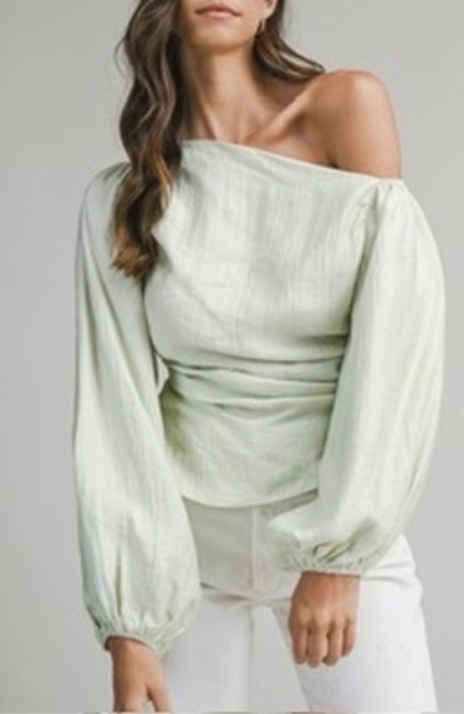 BLUSA VERDE MANGA LARGA