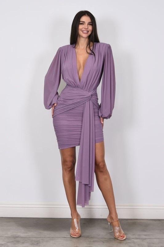 Vestido Mesh Lila