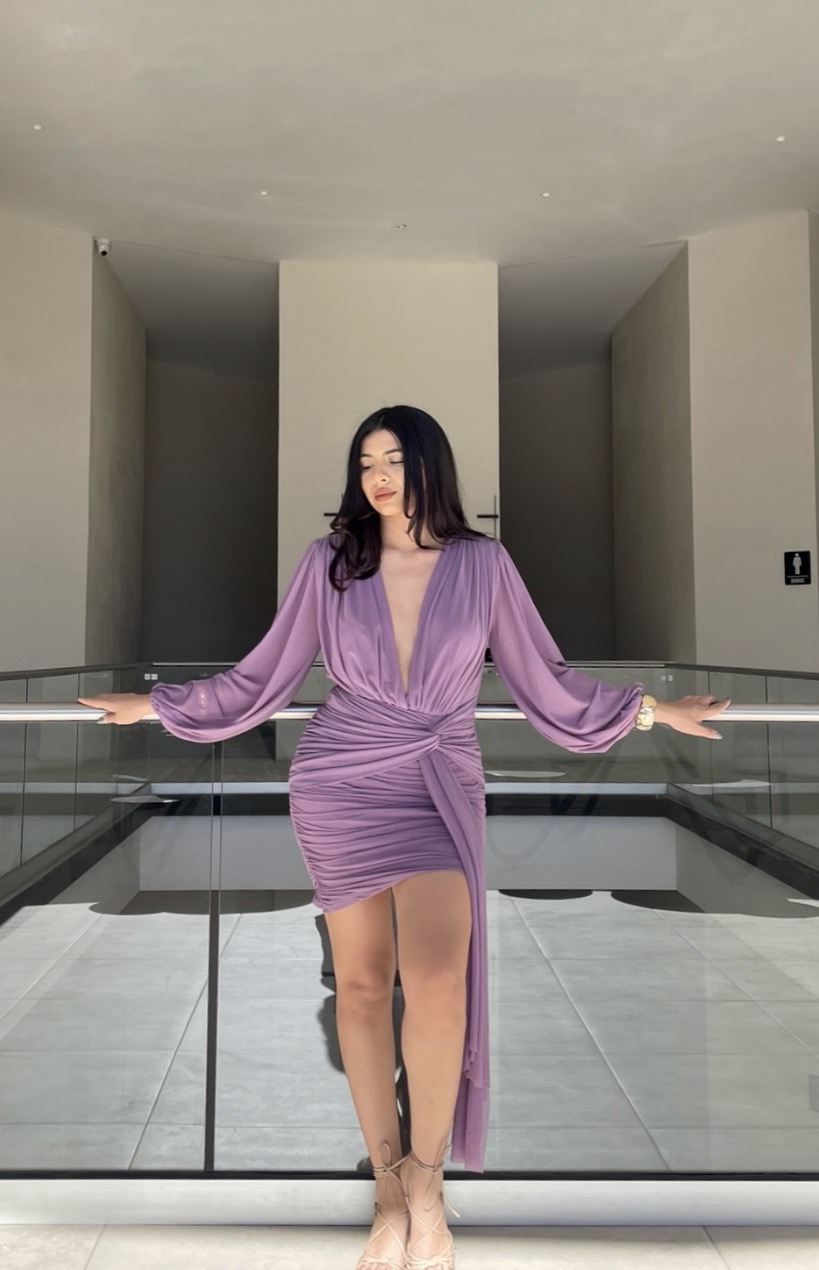 Vestido Mesh Lila