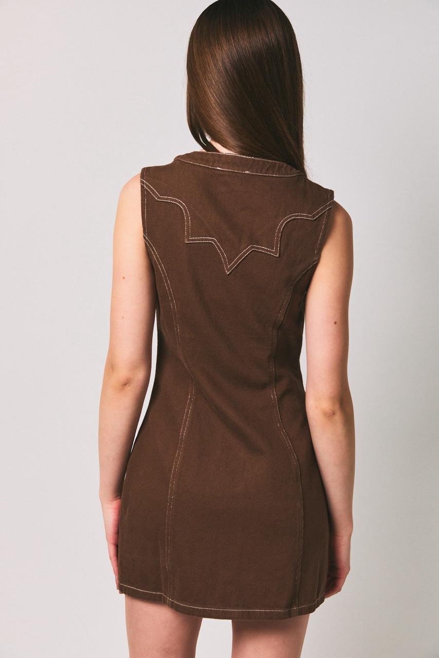 Vestido Mini Denim Chocolate Cowboy