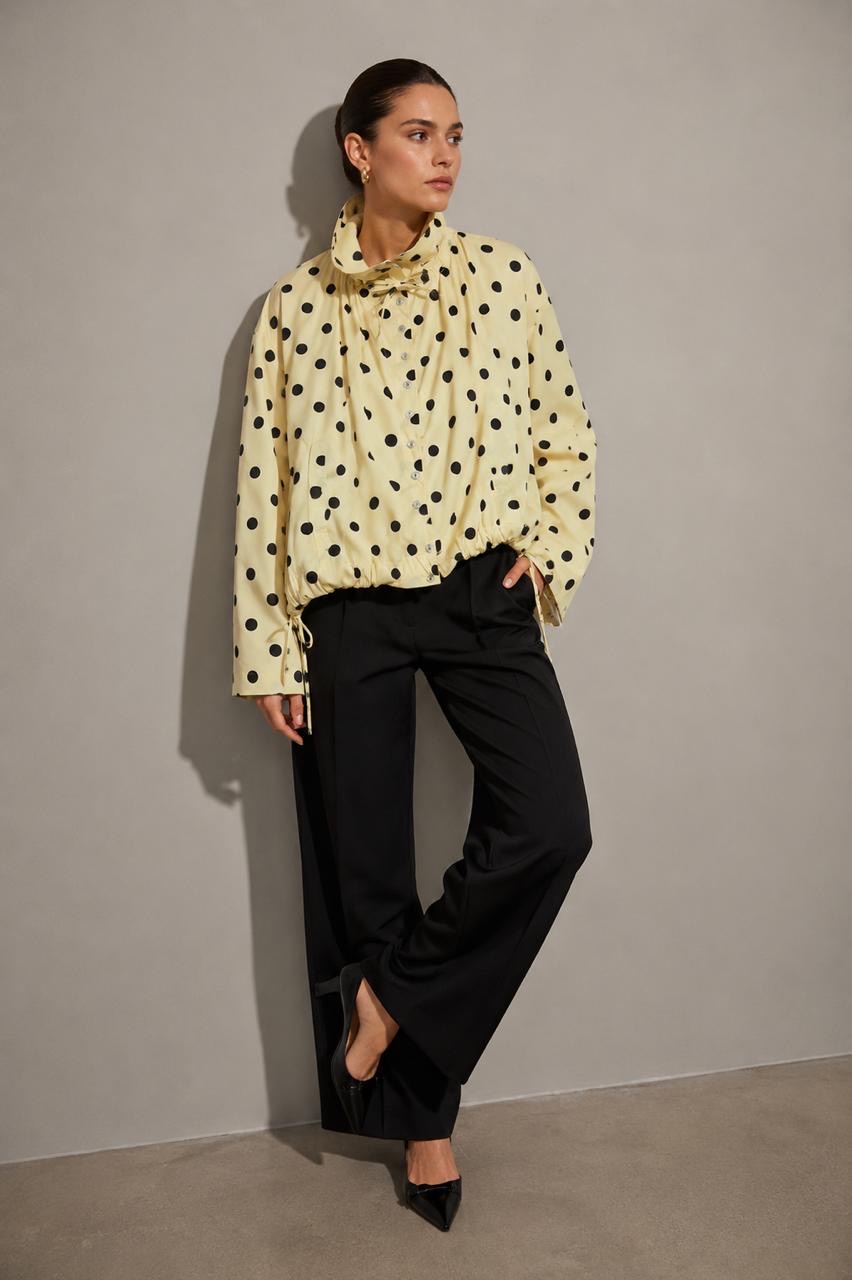 Bomber Jacket Polka Dots Amarilla
