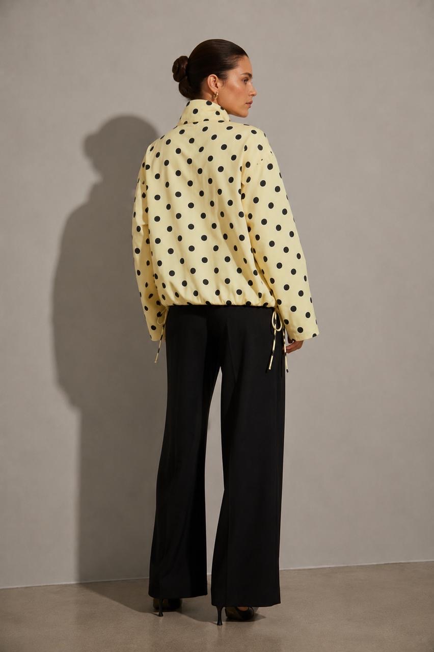 Bomber Jacket Polka Dots Amarilla