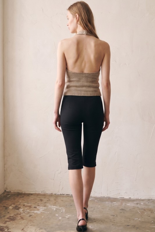 Pantalón Corte Capri Negro