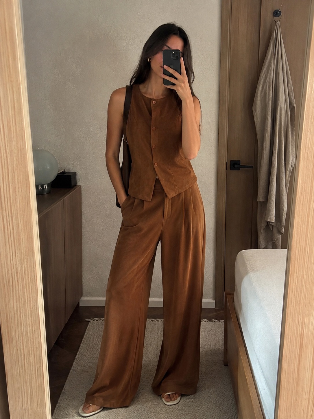 Set de Gamuza Color Camel