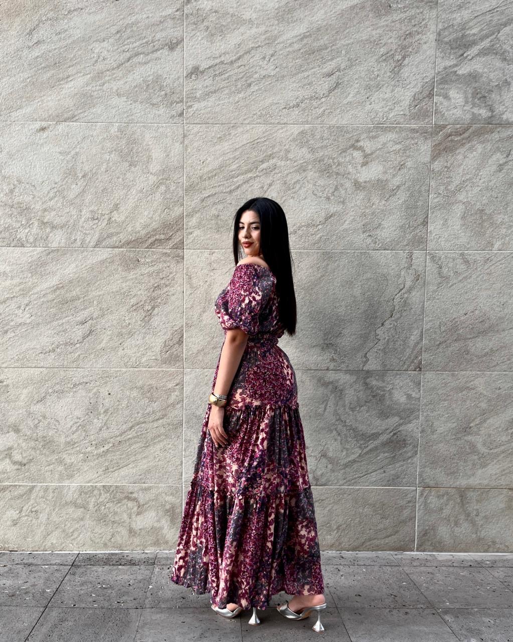 Vestido Maxi Flowy Violeta