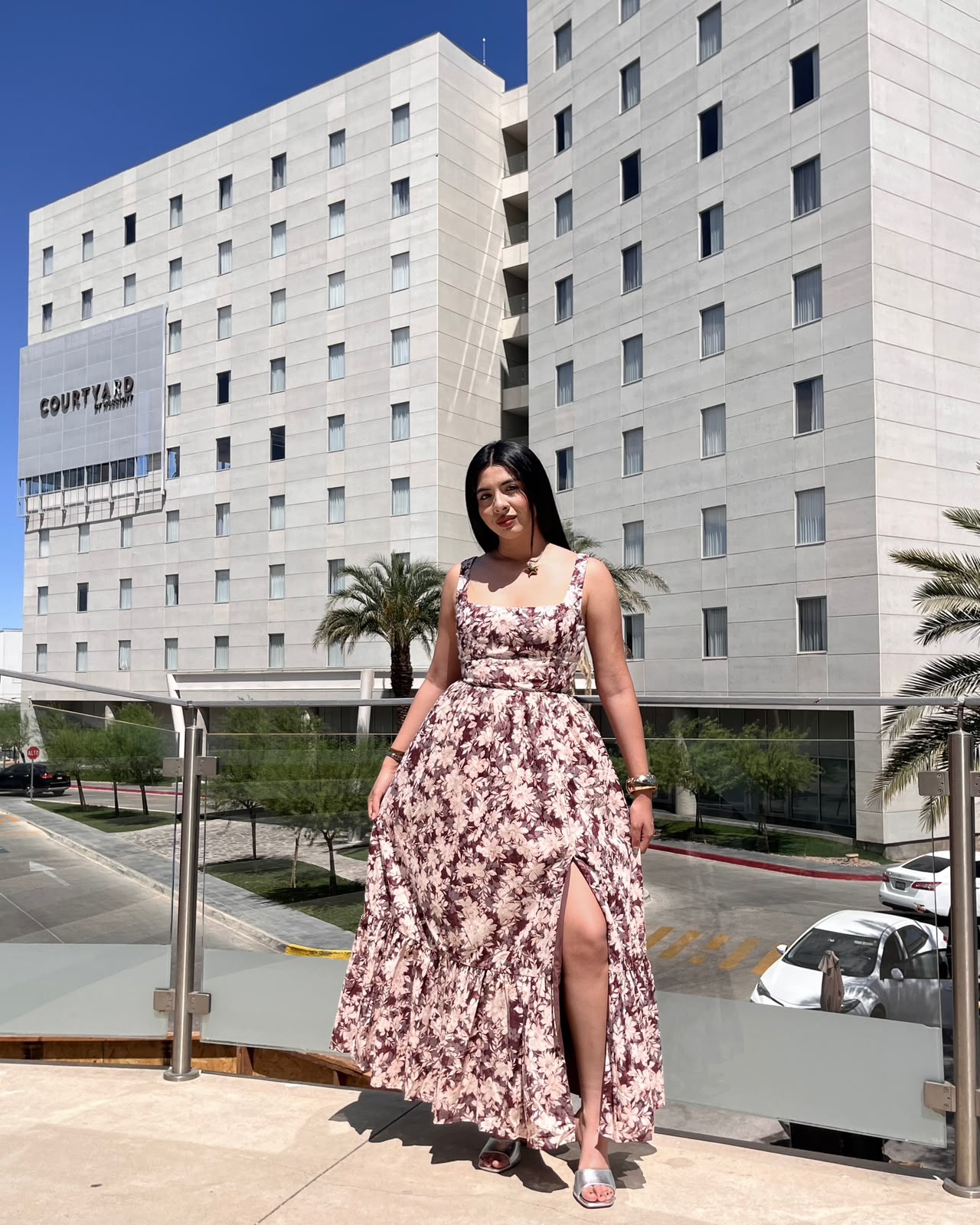 Vestido Maxi Flowy Cafe